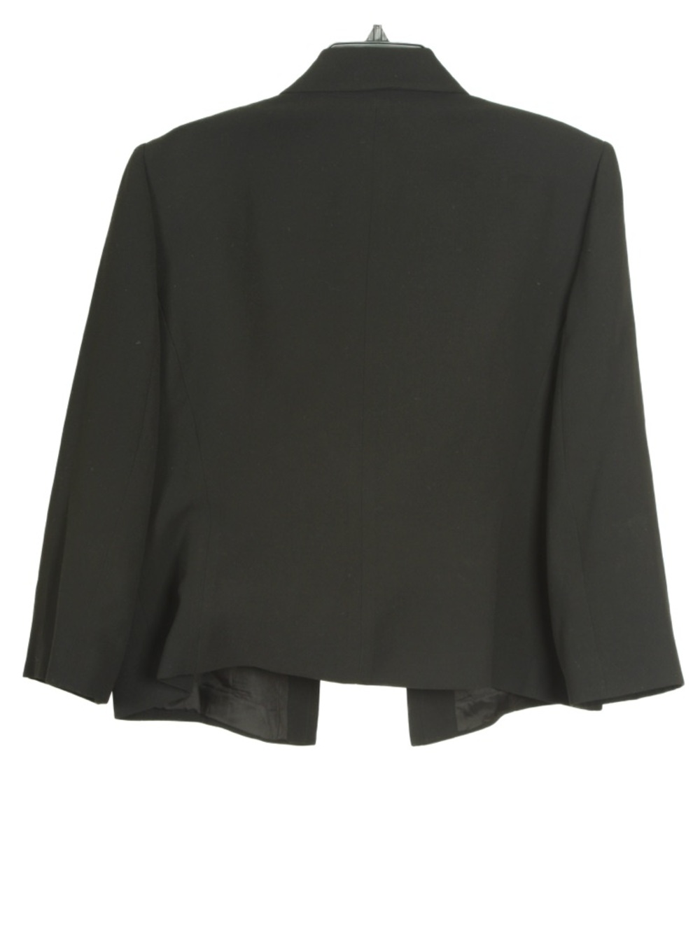 Tahari Arthur S Levine Women’s Blazer 14 Black Long Sleeve Open Lined - Picture 2 of 6